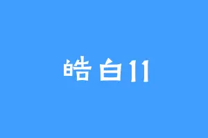 皓白11