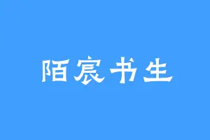 陌宸书生