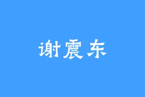 谢震东