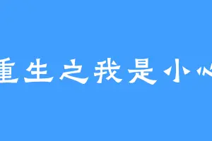 重生之我是小心