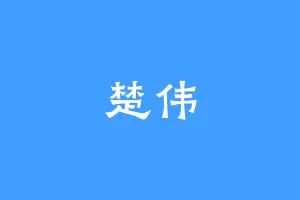 楚伟