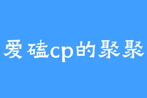 爱磕cp的聚聚