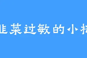 吃韭菜过敏的小柿子