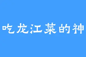 爱吃龙江菜的神辉