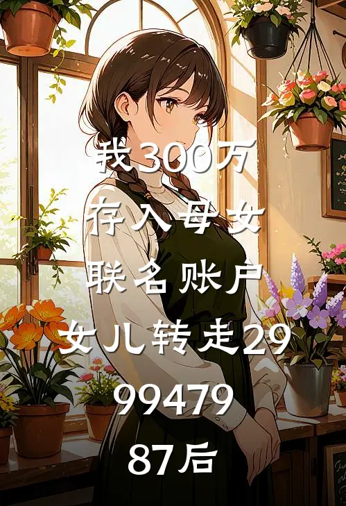 我300万存入母女联名账户，女儿转走2999479.87后