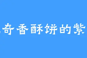 爱吃奇香酥饼的紫金丹