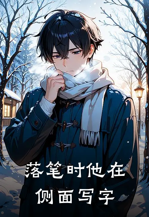 落笔时他在侧面写字