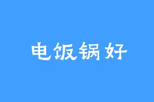 电饭锅好