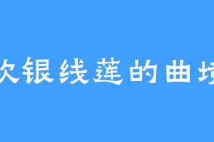 喜欢银线莲的曲境泽