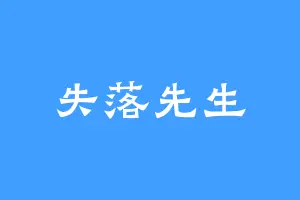 失落先生