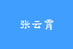 张云霄