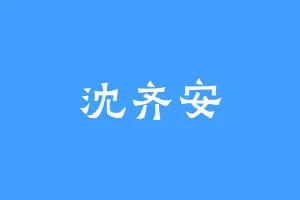 沈齐安