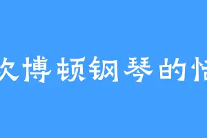 喜欢博顿钢琴的恬嫔