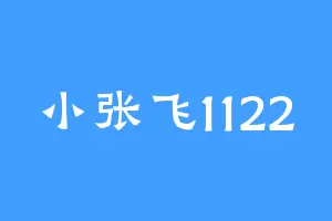 小张飞1122