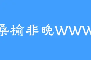 桑榆非晚WWW